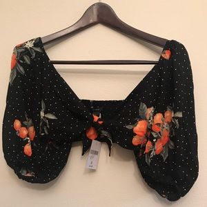 Forever 21 Citrus Crop Top